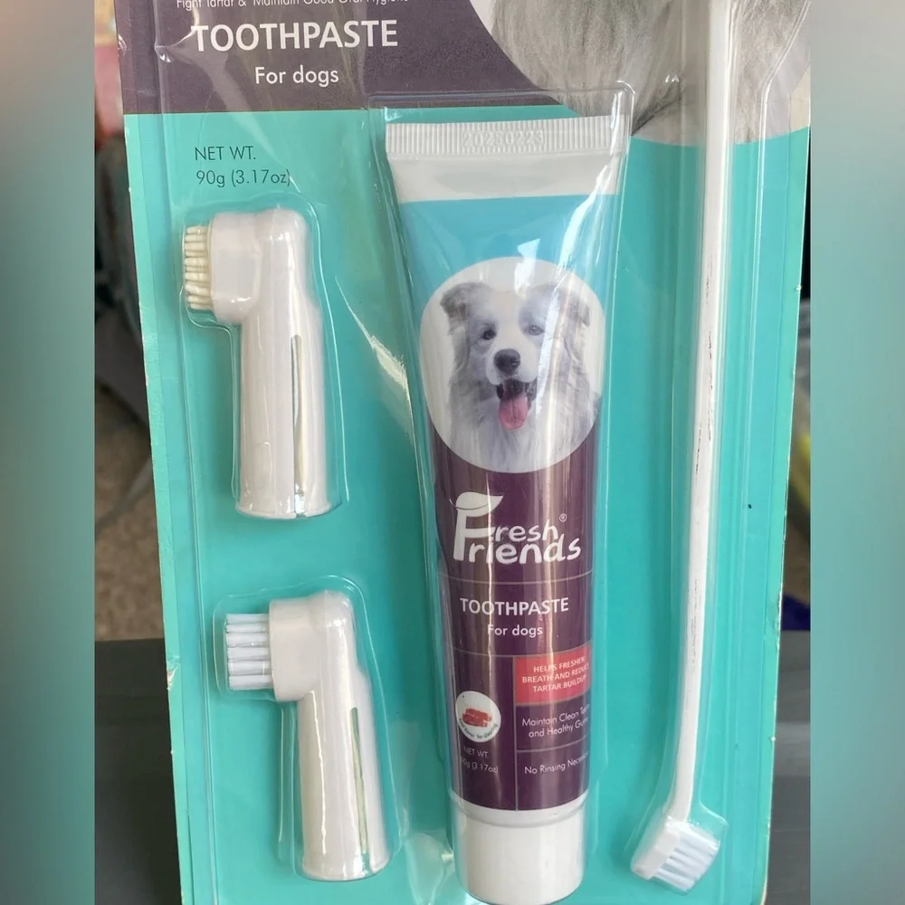 Fresh Friends Dog Tooth Brushing Kit Beef Flovour